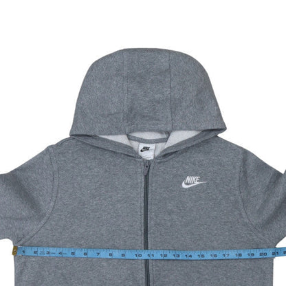 Boys UK Size L Nike Grey Full Zip Hoodie