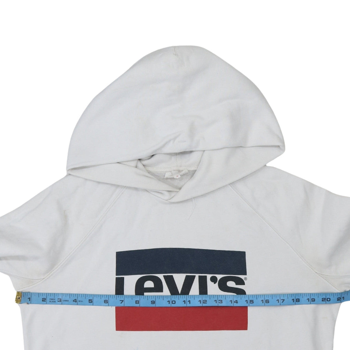 Mens UK Size S Levi's White Pullover Hoodie