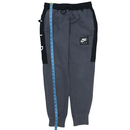 Nike Air Men's Grey Jogger Sweatpants M Regular Fit Fleece Activewear