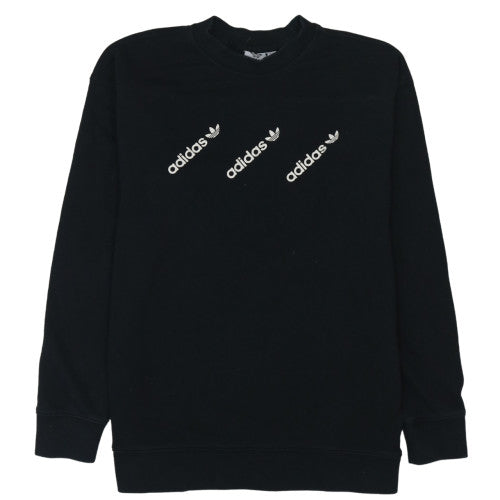 Womens UK Size XS adidas Black Pullover Sweatshirt