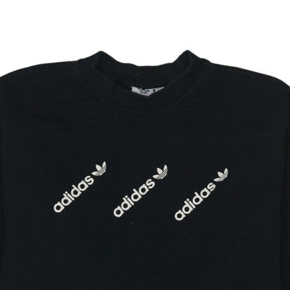 Womens UK Size XS adidas Black Pullover Sweatshirt
