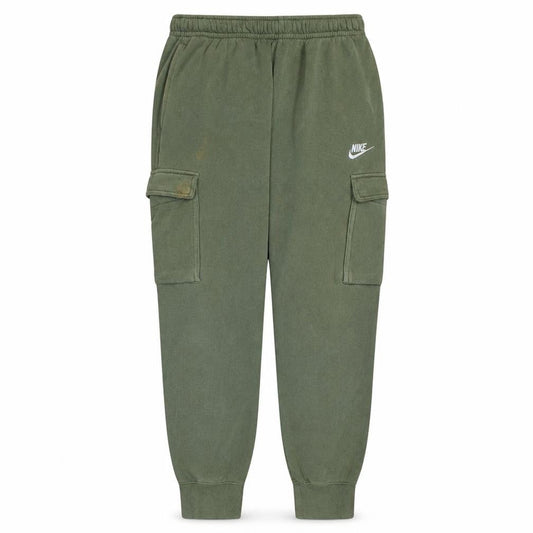 Nike Men's Green Fleece Jogger Cargo Trousers Size M