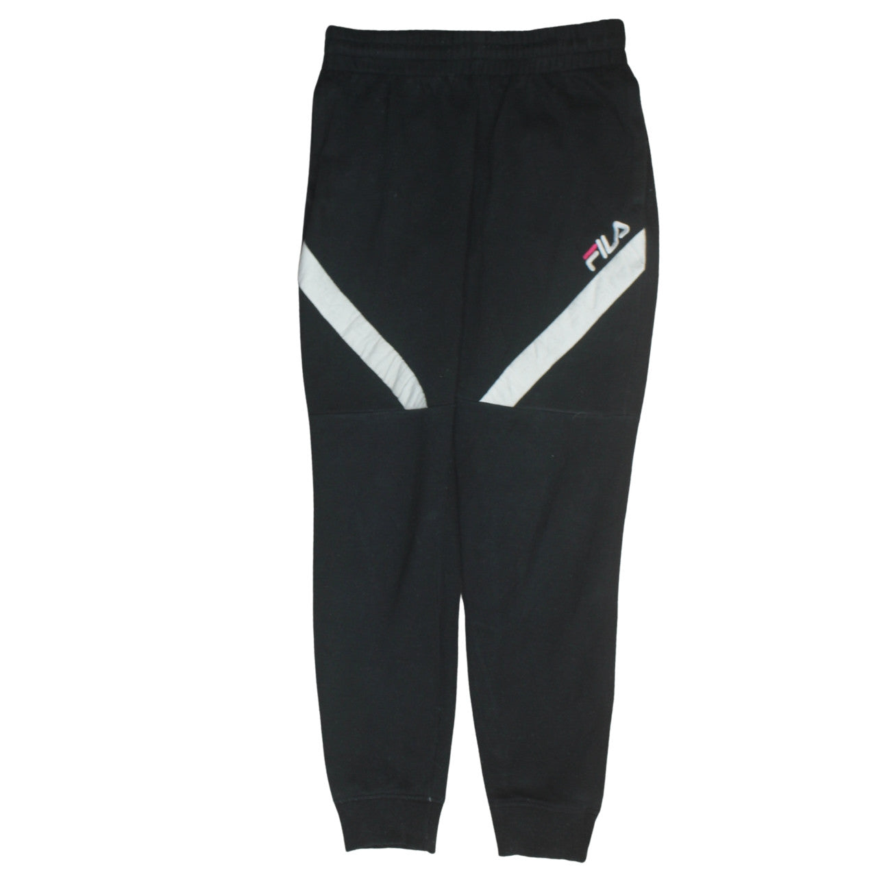 Mens UK Size M FILA Regular Fit Jogger Black Trousers