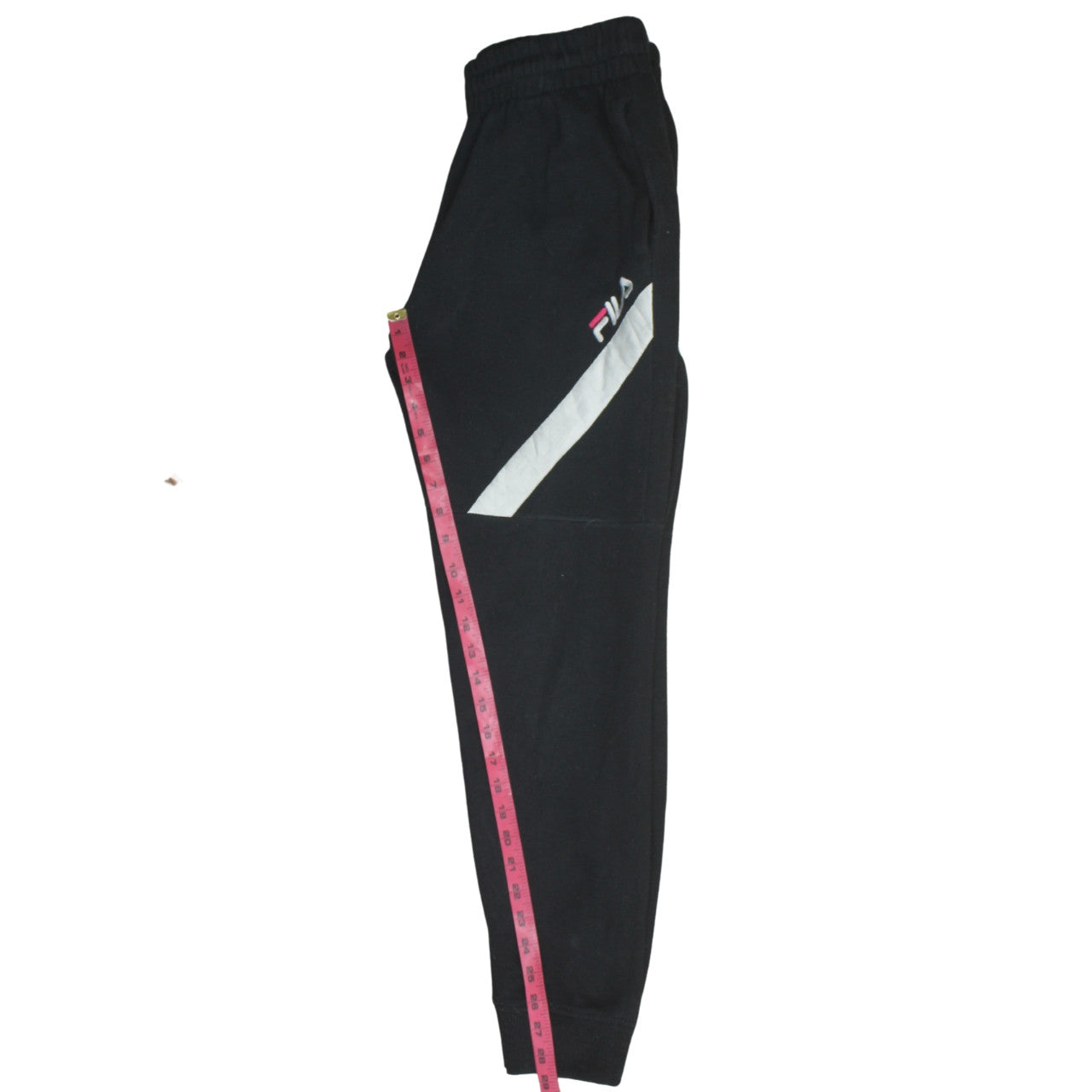 Mens UK Size M FILA Regular Fit Jogger Black Trousers