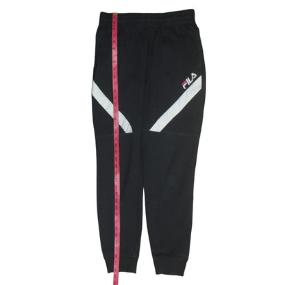 Mens UK Size M FILA Regular Fit Jogger Black Trousers