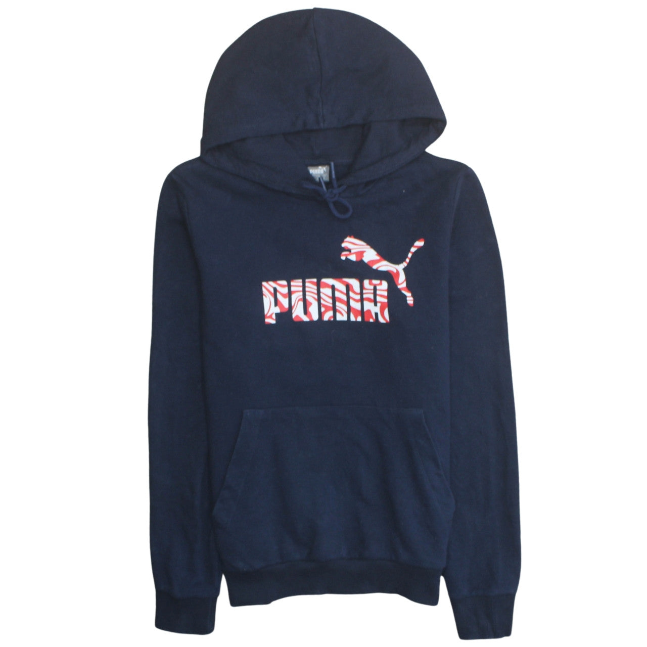 Mens UK Size M PUMA Blue Pullover Hoodie
