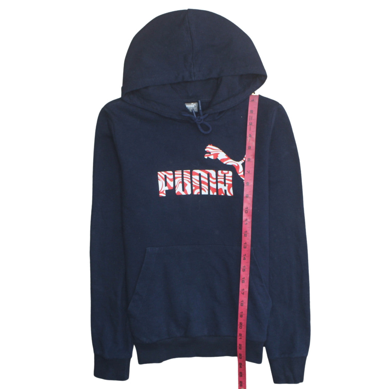 Mens UK Size M PUMA Blue Pullover Hoodie