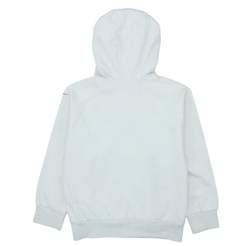 Teens UK Size 10 Nike White Full Zip Hoodie