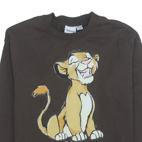 Womens UK Size 2XS Disney Brown Pullover Sweatshirt