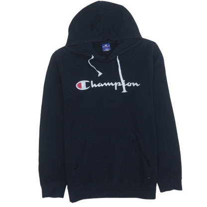 Mens UK Size L Champion Blue Pullover Hoodie