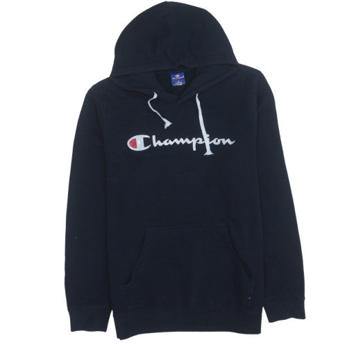 Mens UK Size L Champion Blue Pullover Hoodie