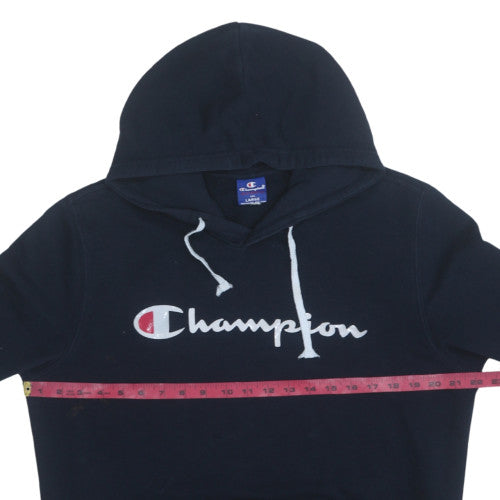 Mens UK Size L Champion Blue Pullover Hoodie
