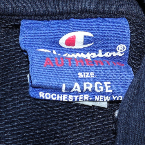 Mens UK Size L Champion Blue Pullover Hoodie
