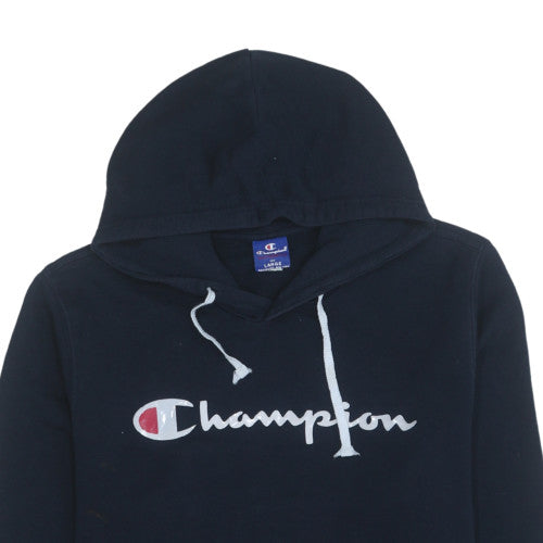 Mens UK Size L Champion Blue Pullover Hoodie