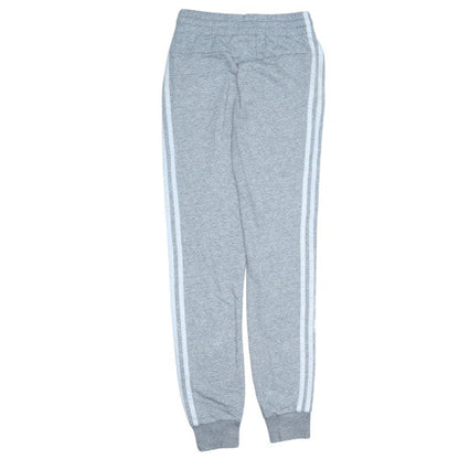 Adidas Womens Grey XS Joggers with Side Stripe and Elastic Waist