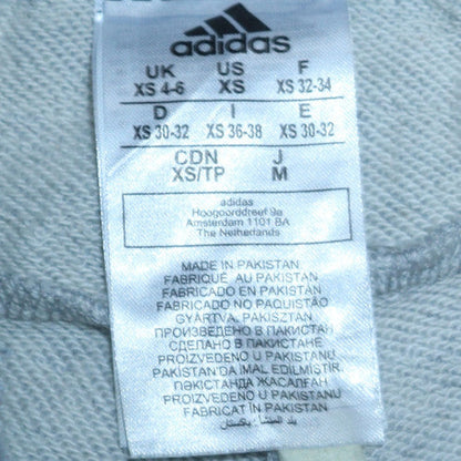 Adidas Womens Grey XS Joggers with Side Stripe and Elastic Waist