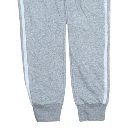 Adidas Womens Grey XS Joggers with Side Stripe and Elastic Waist