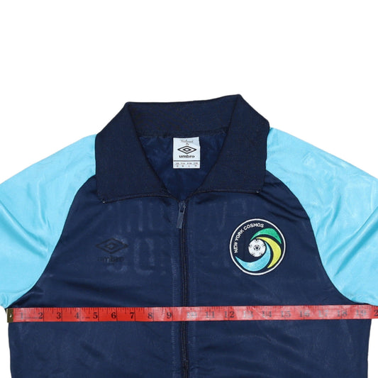 Mens UK Size M Umbro Blue Football Gym & Training Running & Jogging Jacket