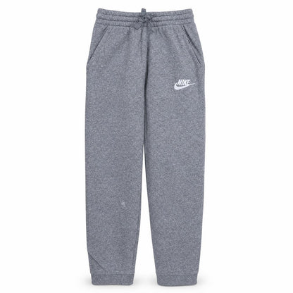 Front view of Nike boys’ grey jogger sweatpants xl 158-170cm with drawstring waist
