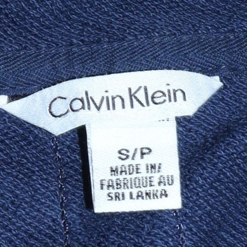 Mens UK Size S Calvin Klein Blue Pullover Hoodie