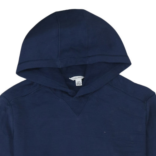Mens UK Size S Calvin Klein Blue Pullover Hoodie
