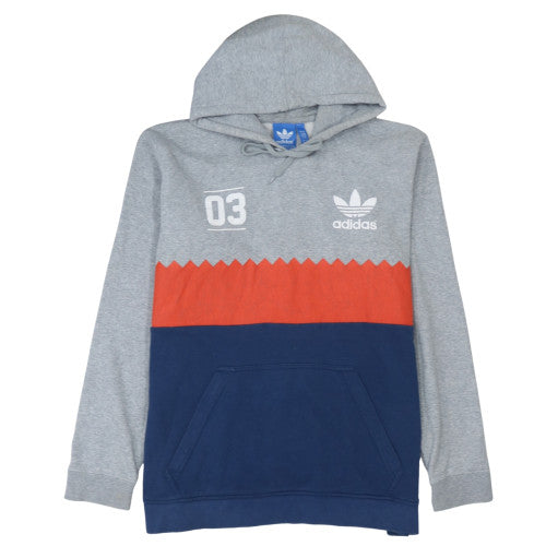 Mens UK Size L adidas Multicoloured Pullover Hoodie