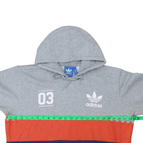 Mens UK Size L adidas Multicoloured Pullover Hoodie