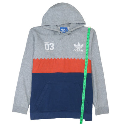 Mens UK Size L adidas Multicoloured Pullover Hoodie