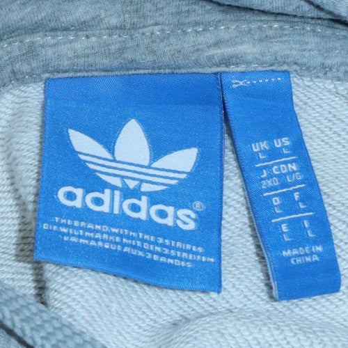 Mens UK Size L adidas Multicoloured Pullover Hoodie