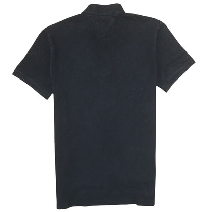 Tommy Jeans Men's Black Polo Shirt L Cotton Logo Classic Fit