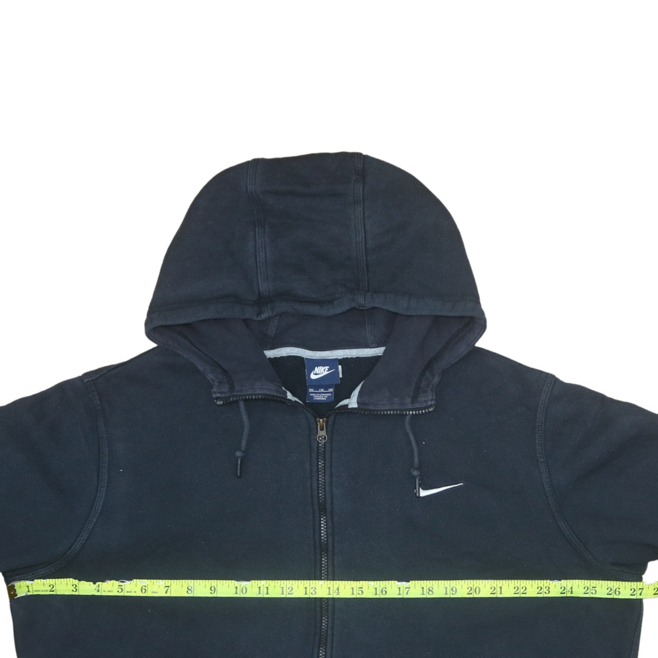 Mens UK Size 2XL Nike Black Full Zip Hoodie