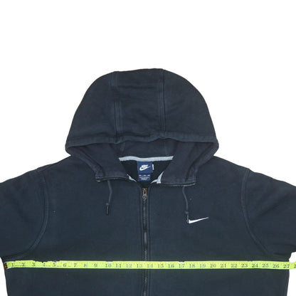 Mens UK Size 2XL Nike Black Full Zip Hoodie