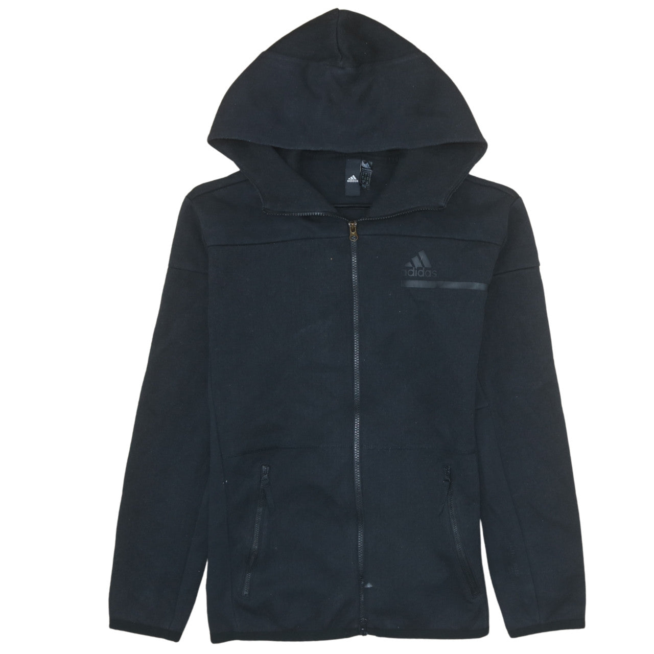Mens UK Size S adidas Black Full Zip Hoodie
