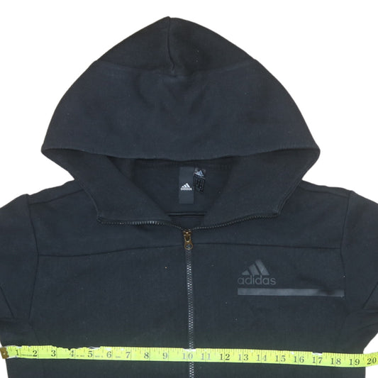 Mens UK Size S adidas Black Full Zip Hoodie