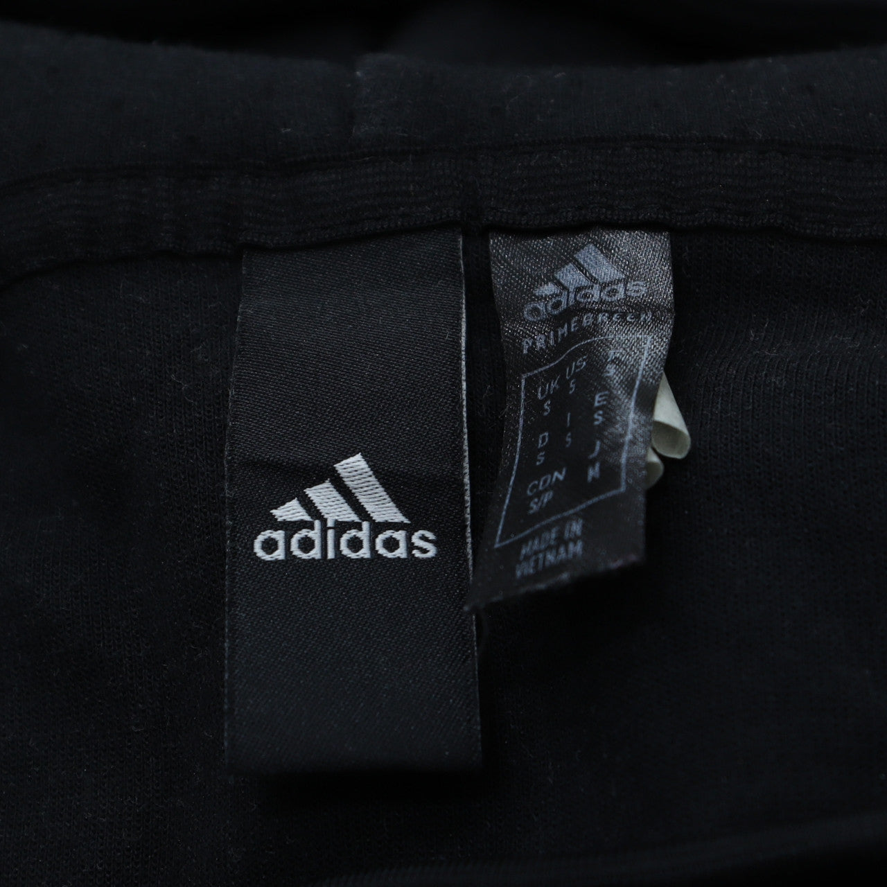 Mens UK Size S adidas Black Full Zip Hoodie
