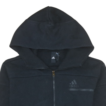 Mens UK Size S adidas Black Full Zip Hoodie