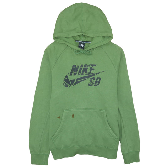 Mens UK Size M Nike Green Pullover Hoodie