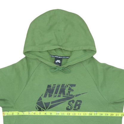 Mens UK Size M Nike Green Pullover Hoodie