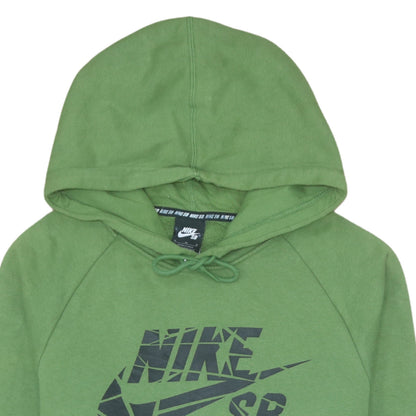 Mens UK Size M Nike Green Pullover Hoodie