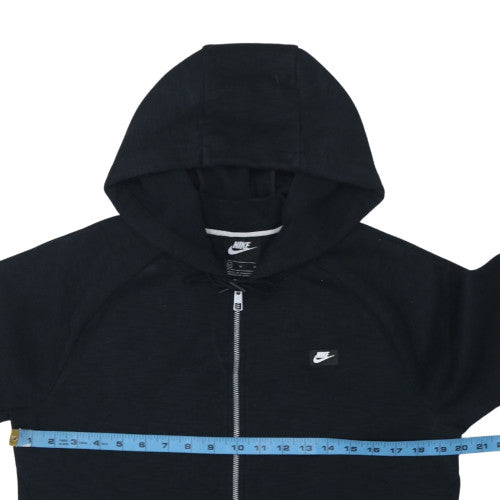 Mens UK Size M Nike Black Full Zip Hoodie