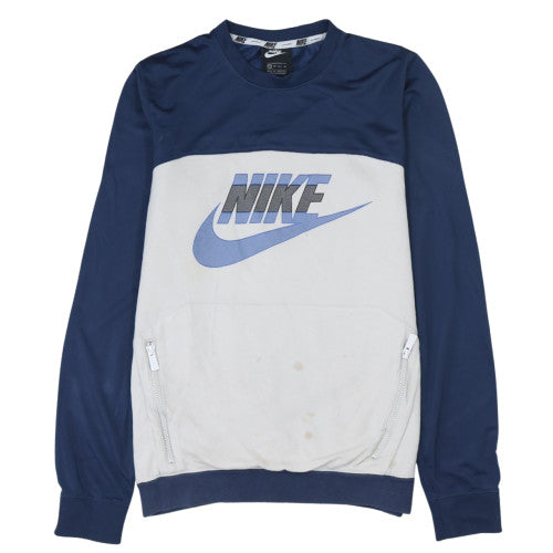 Mens UK Size XS Nike Blue Pullover Sweatshirt