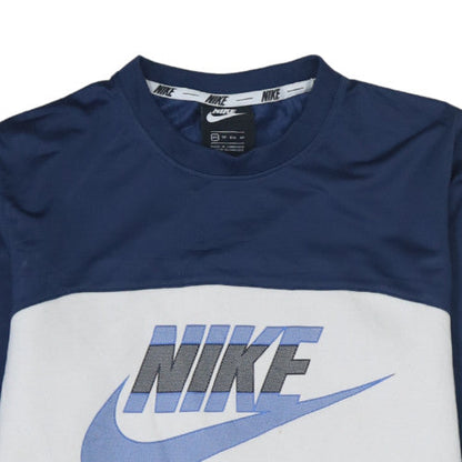 Mens UK Size XS Nike Blue Pullover Sweatshirt