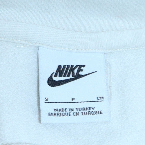 Mens UK Size S Nike White Pullover Hoodie