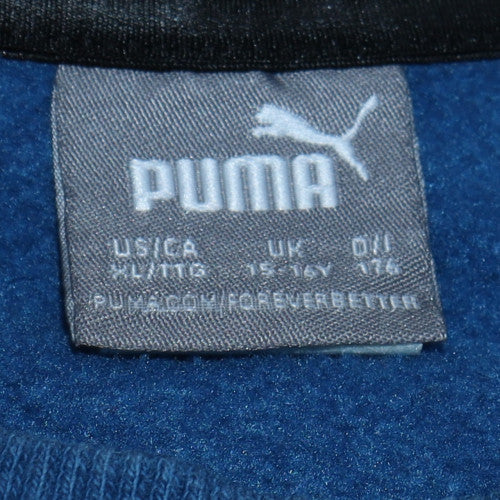 Puma Boys Blue Crew Neck Pullover Sweatshirt 15-16 Years Classic Logo