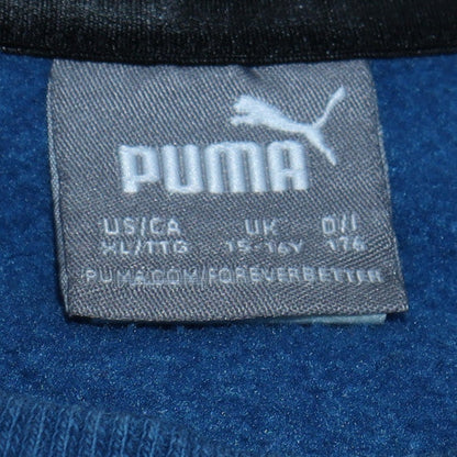 Puma Boys Blue Crew Neck Pullover Sweatshirt 15-16 Years Classic Logo