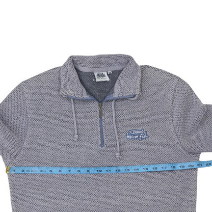 Mens UK Size M Weird Fish Grey Pullover Sweatshirt