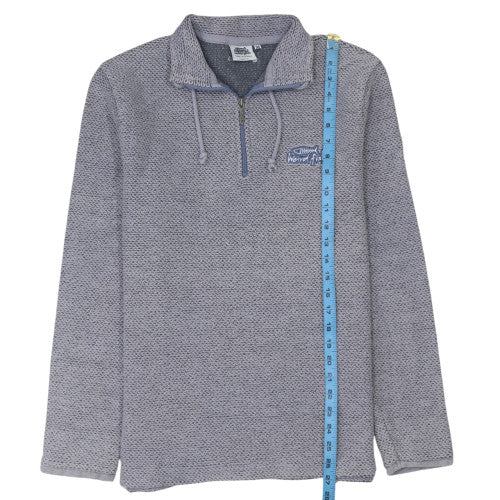 Mens UK Size M Weird Fish Grey Pullover Sweatshirt