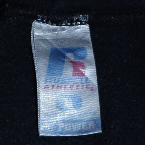 Mens UK Size L Russell Athletic Black Pullover Hoodie