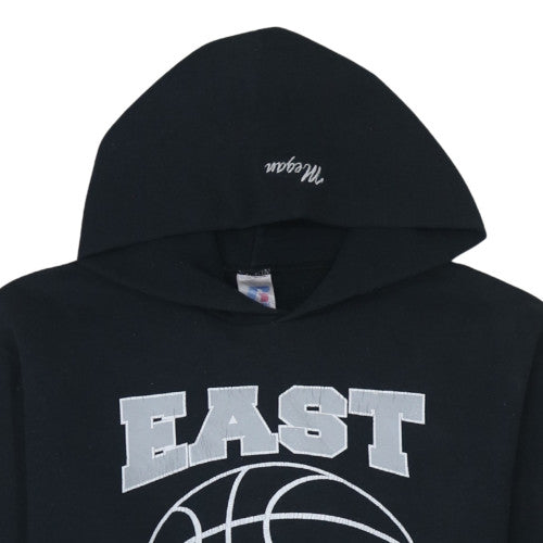 Mens UK Size L Russell Athletic Black Pullover Hoodie