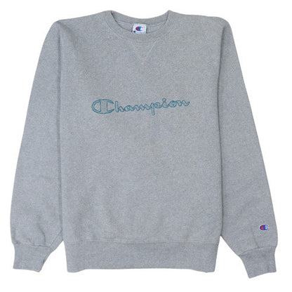 Mens UK Size M Champion Grey Pullover Sweatshirt